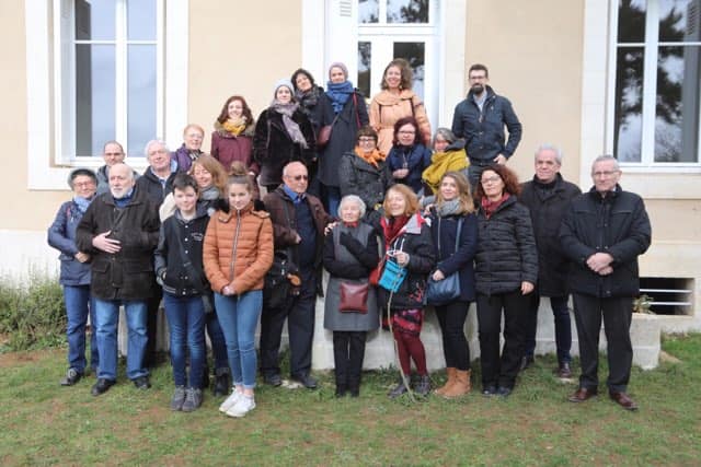 Les descendants de Jean-Richard Bloch devant La Mérigote - Samedi 9 février 2019